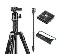 Fotopro 60" Camera Tripod Aluminum Compact Travel Tripod and Monopod with 360° Ball Head Quick Release Plate Professional Camera Tripod for DSLR A4I/A5I (Blue, 81inch A5i)