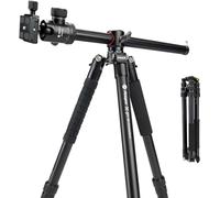 Fotopro 62 inch Horizontal Tripod with Multi Angle Center Column Ball Head Aluminum Central Axis Platform, Heavy Duty Camera Tripod Monopod 360° Pan 180° Tilt for Overhead/Macro Shots, Max Load 33lb