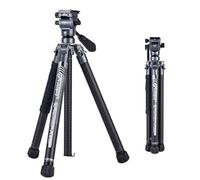Fotopro 64" Video Camera Tripod with Fluid Head for Smooth Panning, Carbon Fibre Travel Tripod, Ultralight 2.3lbs, 11lbs Load, for Telephoto Wildlife Birding Camcorder, X-Aircross 3 Lite Video
