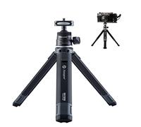 Fotopro Desktop Tripod All Metal Material Aluminum Alloy 360 Degree Ball Head 1/4 Inch Screw Mini Portable Extendable Table Tripod for Cell Phone DSLR Camera Travel Photograph Vlog Video