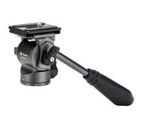 Fotopro Video Fluid Head Pan Tilt Head with Quick Release Plate and Adjustable Handle Max Load 6.61lbs 3kg for Compact Camcorders DSLR Camera Grey