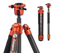 Fotopro X-AIRFLY Max 65.4 Inch Carbon Fiber Tripod with Flip Lock Effortless Photography Tripod Monopod Lightweight Stable Expandable 3lb Portable Professional Camera Tripod for DSLR Load up to 44lb