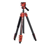 Fotopro X-Airfly Professional Carbon Fiber Tripod Lightweight with video Head Camera Stand for DSLR Camera Video Camcorder(X Airfly Video Orange)