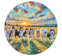 Fotos De Animales 1000 Pieces Group Photo of Animals Jigsaw Puzzle Round DIY Irregular 1000pcs (67.5x67.5cm)