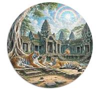 Fotos De Animales 1000 Pieces Group Photo of Animals Jigsaw Puzzle Round DIY Unique Education Games Women Gifts for Men 1000pcs (67.5x67.5cm)