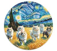 Fotos De Animales 1000 Pieces Group Photo of Animals Jigsaw Puzzle Round DIY Unique Education Games Women Gifts for Men 1000pcs (67.5x67.5cm)