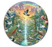 Fotos De Animales 1000 Pieces Group Photo of Animals Jigsaw Puzzle Round DIY Unique for Adults Kid 1000pcs (67.5x67.5cm)