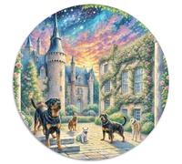 Fotos De Animales 1000 Pieces Group Photo of Animals Jigsaw Puzzle Round DIY Unique for Adults Kid 1000pcs (67.5x67.5cm)