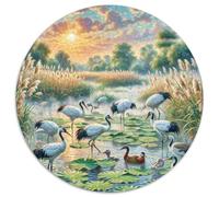 Fotos De Animales 1000 Pieces Group Photo of Animals Puzzles Round DIY Irregular Puzzle Games for Adults Kid 1000pcs (67.5x67.5cm)