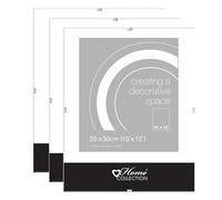 FotoStation 10 X 12 Inch Clip Frame Frameless Clip Frame with Glass Front 25cm X 30cm Picture Photo Frames Poster Frames Portrait/Landscape Wall Decor - Restaurant Office Home (Pack of 3)