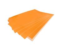 FotoStation 180 Sheets of A4 250gsm Fluorescent Tangerine Coloured Cards - Premium Bright Neon Thick Printing Paper High Visibility Sheets for Arts, Invitations, Events Signage & Creative Projects