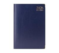 FotoStation 2026 Page A Day A4 Diary Executive Desk Diary with Padded Hardback Cover & Metal Corners 7 Full Days Planner For Office, Business & Home
