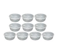 FotoStation 2500ML Clear Round Containers with Airtight Lids Food Storage Container Set Perfect for Food Prep Meal, Fruit Salad & Bento Cake Boxes, BPA Free Microwave, Freezer Safe (Pack of 10)