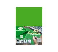 FotoStation 250GSM A4 Fluorescent Green Coloured Cards, - Bright Neon Paper Printer Card 100% Recycled Craft Card Thick Coloured Cards for Arts & Craft Home School Office Use