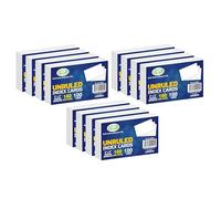 FotoStation 5 X 3 Inches Unruled Index Cards 160gsm White Blank Flash Cards Unlined Revision Cards Record Cards Cue Card Great for Study, Projects & Notes (Pack of 1200)