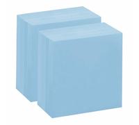 FotoStation - 5 x 5 Inch Pastel Blue Blank Card Squares, 250gsm Thick Unruled Note Cards - Pack of 2 (200 Sheets), Square Revision Cards for Study, Planning, Flashcards, Craft, Office & School