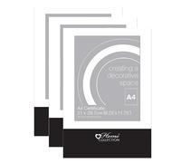 FotoStation A4 Clip Frame Picture Photo Frame Clear Glass Frameless Photo Frames for Certificates, Pictures, Photographic, Home Décor, Cafes (21 X 29.5cm) Wall Mountable Clip Frames (Set of 3)
