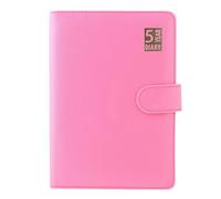 FotoStation A5 Size 5 Year Undated Diary Magnetic Closure Leather Look Padded Diary, PINK