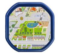 FotoStation Octagonal Mixing Tray Plastic Tuff Spot Board Sand Water Kids Messy Play Tray Summer Activities Indoor Outdoor Tuff Tray 70cm x 70cm - Blue Colour