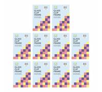 FotoStation Pack of 10 - Clip Frame Set - 4 x 6 Inch / 10cm x 15cm Frameless Clip Frames - Glass and Styrene Frames Options (Glass-Front Frames)