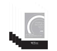 FotoStation Pack of 5 - Clip Frame Picture Photo Frame A4 Clear Glass Frameless Clip Frames Wall Mountable Photo Frames for Certificates, Wedding Pictures, Photographic (21 X 29.7cm)