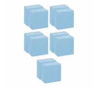 FotoStation - Premium Pastel Calm Blue 5 x 5 Inch Square Cards, 250gsm Thick Unruled Note Cards - Pack of 10 (1000 Sheets) Perfect for Study, Planning, Craft & Office Use