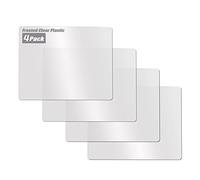 Fotouzy Flexible Plastic Cutting Boards for Kitchen, 4 Frosted Clear Cutting Mats 15 x 12 in, BPA-Free, Non-Porous, and Dishwasher Safe, Set of 4