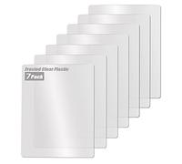 Fotouzy Plastic Cutting Board Set of 7, Frosted Clear Flexible Cutting Mats, BPA-Free, Non-Porous, Dishwasher Safe, Transparent