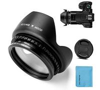 Fotover 58mm Metal Filter Adapter Ring with UV Filter for Canon PowerShot SX30 IS/SX40 HS/SX50 HS Digital Camera replacement Canon FA-DC67A filter adapter +Tulip Flower Lens Hood