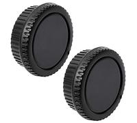 Fotover Camera Body Cap and Lens Rear Cap Cover Replacement Set for All Canon EOS EF Mount DSLR Cameras 6D Mark II 5D Mark IV EOS 200D 60D 80D 70D 5Ds R 5D Mark III 600D,2 Sets