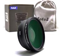 FotoZ 49mm 0.75x HD Wide Angle Conversion Lens (Macro Portion) for Canon EOS M6 M50 Mark II M100 M200 R50 R100 Accessories, Compatible with EF-M 15-45mm RF-S 18-45mm Lens Kit