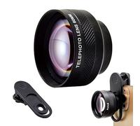 FotoZ 60mm Telephoto Lens with 17mm Thread Phone Lens Clip for iPhone Android Most Smartphones, Compatible with SmallRig iPhone Smartphone Cage Case