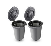 FOTRIC Reusable Filter Cup for Cuisinart, Compatible with Cuisinart #SS-RFC HomeBarista Reusable Filter Cup, Dark Gray (2 Pack)