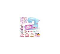 FOTSHARER Blue Sewing Machine Toy with Cloths Cotton Thread, Mini Kids Sewing Kit Sewing Kits Arts & Educational Crafts for Girls Toys, Kids Tool Set Toy for Beginners DIY Lovers