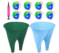 FOTSHARER Granny Pants Yard Game 2Pcs Games Pants with 8 Bouncy Balls and 1 Air Pump Fun Multiplayer Party Giant Outdoor Game for Adults and Family