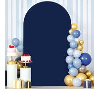 FOTSHARER Navy Arch Cover 3.3x6.6FT Spandex Arch Cover Fitted Wedding Arch Cover Balloon Party Chiara Arches Stand Covers Stretchy Arched Covers Backdrop Fabric Chiara for Party Background Decoration