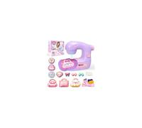 FOTSHARER Purple Mini Sewing Machine Toy with Cloths Cotton Educational Craft, DIY Sewing Kit Arts & & Educational Crafts Kids Tool for Holiday Birthday Gifts for Kids