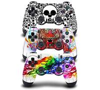 FOTTCZ [3PCS] Whole Body Vinyl Sticker Decal Cover Skin for PS4 Controller - 3pcs. Comb D