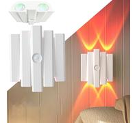 FotuYogo Motion Sensor Light Indoor, 1Pc RGB Multi-Color Changing LED Wall Sconces with USB Cable & Magnetic Patch, 3000mAh Rechargeable Night Lights for Bedroom Corridor Staircase