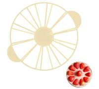 FOUDAY Round Cake Divider,10/12 Piece Bread Cake Divider, Household Cake Cutter Equal Portion Cutter for DIY Cooking, Baking, Mousse Cake, Pastry (White)