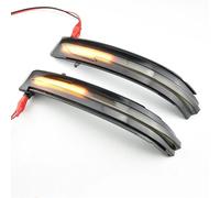 Fouedy 2Pcs Dynamic LED Side Mirror Blinker Flowing Light Compatible with Nissan X-Trail T32 Qashqai J11 Murano Z52 Navara NP300 Pathfinder Juke (Yellow)