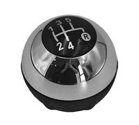 Fouedy 5/6 Speed Manual Gear Shift Knob Head Ball Chrome for Fiat 500 2012-2018 (5 Speed)