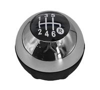 Fouedy 5/6 Speed Manual Gear Shift Knob Head Ball Chrome for Fiat 500 2012-2018 (6 Speed)