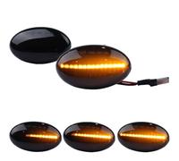Fouedy Dynamic Flowing LED Car Turn Signal Light Side Marker Blinker Indicator For Benz W168 W639 W447 Citan W415 Smart 450 452 (Dynamic Smoked)