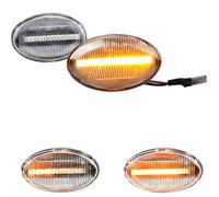 Fouedy Dynamic Flowing LED Car Turn Signal Light Side Marker Blinker Indicator For Benz W168 W639 W447 Citan W415 Smart 450 452 (Dynamic Crystal)