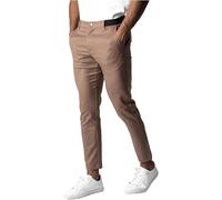 Foueo Active Chinos, Men's Casual Pants Stretch Slim Fit Tapered Trousers, Mens Slim Fit Joggers Mens Skinny Pants (Camel,XL)