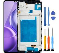 Foufinin for Samsung Galaxy A15 Screen Replacement for Samsung A15 4G / 5G Screen Replacement with Frame A156u A156e A156w S156dl S156vl LCD Display Touch Digitizer Assembly with Tools Black