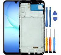 Foufinin for Samsung Galaxy A24 4G Screen Replacement for Samsung A24 Screen Replacement with Frame SM-A245F,SM-A245M,SM-A245N LCD Display Touch Digitizer Assembly with Tools Black