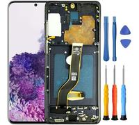 Foufinin for Samsung Galaxy S20 Plus 5G Screen Replacement for Samsung S20+ Plus Screen Replacement with Frame SM-G985 SM-G986 for Samsung S20+ Plus LCD Display Touch Digitizer Assembly
