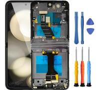 Foufinin for Samsung Galaxy Z Flip 5 5G Screen Replacement for Samsung Z Flip 5 5G Screen Replacement with Frame SM-F731U SM-F731W LCD Display Touch Digitizer Assembly with Tools